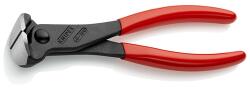 KNIPEX 68 01 180 EAN Homlokcsípőfogók műanyaggal bevonva feketére foszfátozott 180mm (68 01 180 EAN)