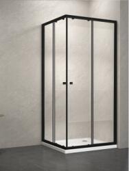 Balneum Royal fekete keretes szögletes zuhanykabin (BL-506-90-B)