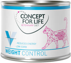 Concept for Life 12x200g Concept for Life Veterinary Diet Weight Control nedves gyógytáp macskáknak - zooplus - 8 790 Ft