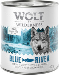 Wolf of Wilderness 12x800g 11 + 1 ingyen! Wolf of Wilderness nedves kutyatáp - Blue River hal