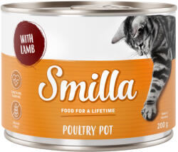 Smilla 12x200g Smilla szárnyas & bárány nedves macskatáp 10% kedvezménnyel