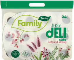 Tento Family Delicate illatmentes toalettpapír 3 rétegű 24 tekercs - diosdiszkont