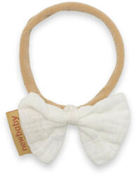 NEW BABY Puha muszlinból készült fejpánt csecsemőknek New Baby white - pindurka