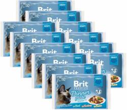 Brit Pliculeț BRIT Premium Cat Delicate Fillets in Gravy Dinner Plate 12 x (4 x 85 g)