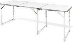 vidaXL Összecsukható Állítható Alumínium Kemping asztal 180 x 60 cm (41326)