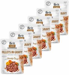 Brit Brit Care Cat Fillets in Gravy Hearty Duck 6 x 85 g