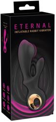 Eternal Inflatable Rabbit Vibrator Black Vibrator