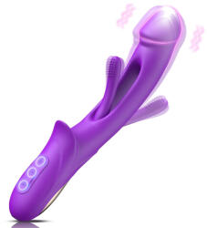 SuperLove Bliss Flapping G-Spot Dual Motor Vibrator Purple Vibrator