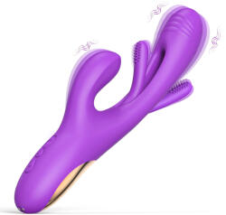 SuperLove Rabbit Flapping G-Spot 3in1 Vibrator Purple Vibrator