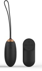 JGF Toys Premium Ou Vibrator, Remote Control, 7 Moduri Vibratii, 4 Intensitati, Silicon, USB, Negru, JGF Premium Sex Toys