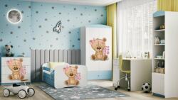 Kocot Kids Babydreams Ifjúsági ágy ágyneműtartóval - Maci virágok (LBD_BM_MKW) - pepita - 81 190 Ft