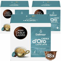 Dallmayr CREMA d'Oro CAFFE LATTE by NESCAFÉ Dolce Gusto - 3×16 kávékapszula