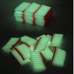50 darabos szivacs játék lőszer nerf csatákhoz - világító, foszforeszkáló, fluoreszkáló