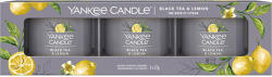 Yankee Candle Yankee gyertya, Fekete tea citrommal, Fogadalmi gyertya készlet 3 x 37 g (NW3476854)