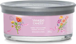 Yankee Candle Yankee gyertya, Kézzel kötött virágok, Gyertya üveghengerben, 340 g (NW3500538)