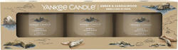 Yankee Candle Yankee gyertya, borostyán és szantálfa, 3 x 37 g-os fogadalmi gyertya készlet (NW3476850)