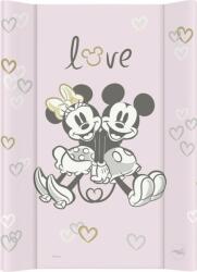 CEBA pelenkázószőnyeg rögzített lappal COMFORT 50x70 Disney Minnie & Mickey Pink (AGSTH-203-127-664)