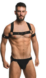 Master Series Rave Harness Elastic Chest Harness with Arm Bands L/XL