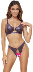 Cottelli Collection Crotchless Wet Look Set 2214580 Purple M