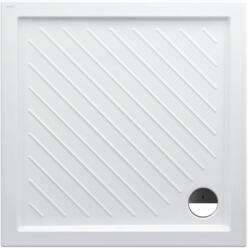 Laufen MERANO E Kerámia zuhanytálca, 90*90 cm, 5, 5 cm vastag, lefolyó sarokban, Fehér H8559536000001 (H8559536000001)