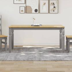 vidaXL Corona szürke tömör fenyőfa ebédlőasztal 160 x 80 x 75 cm (4005718) - pepita