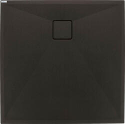 Deante Correo szögletes gránit zuhanytálca 80x80 cm, matt fekete KQR_N42B (KQR_N42B)