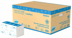 Velvet CARE Hajtogatott papírtörölköző Velvet Professional - 2 rétegű, fehér, 23x25 cm, 20x150 db