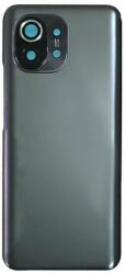 tel-szalk-19297056161 Xiaomi Mi 11 Fekete Akkufedél hátlap, kamera lencse (tel-szalk-19297056161)
