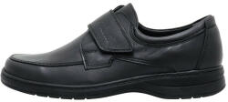 Nicolis Pantofi barbati, Nicolis, 96373-Negru, casual, piele naturala, cu talpa joasa, negru (Marime: 41)