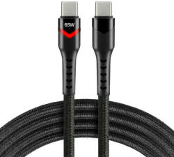 everActive USB-C - Type-C kábel PD 45W 3m Fekete + LED