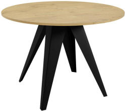 Asztal Oswego 114 (Fekete + Lándzsa tölgy)