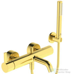 Ideal Standard JOY kádtöltő csaptelep zuhanyszettel, Brushed gold BC787A2 (BC787A2)