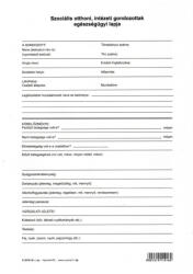  C. 3212-16 Szociális Otthoni, Intézeti Gondozottak Egészségügyi Lapja, A/4 (c321216rsz) - cartridge