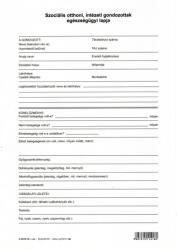  C. 3212-16 Szociális Otthoni, Intézeti Gondozottak Egészségügyi Lapja, A/4 (c321216rsz)