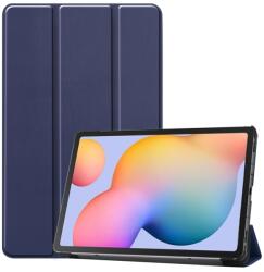  LEATHER Husă cu clapetă pentru Samsung Galaxy Tab S6 Lite 2024 / S6 Lite 2022 / S6 Lite albastru închis