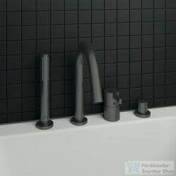 Ideal Standard JOY 4 üléses kádtöltő csaptelep zuhanyszettel, Magnetic grey BC789A5 (BC789A5)
