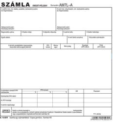  Nyomtatvány, *számlagarnitúra, áfa-részletezővel, 5 példány, A5, VICTORIA, " B. 10-06 (NVB1006R) - cartridge