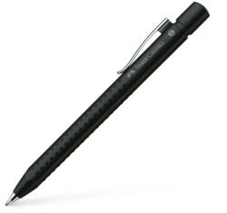  Golyóstoll, 0, 5 mm, nyomógombos, FABER-CASTELL "Grip-2011", metál fekete (TFC144187) - cartridge