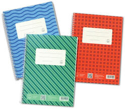  Sirálfüzet A5, 80lap, FŰZFŐI HIGHTECH, regiszteres, kék, vonalas (ISFUFUZ0022V) - cartridge