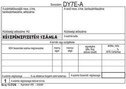  Számlatömb kp. egy ÁFA-s 50x2 A6 FEKVO (327-0017) - cartridge