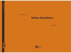  C. 3341-29 Terhes törzskönyv A/3, 50 lapos, keménytábla kötéssel (C334129A3) - cartridge