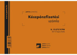  Számlatömb kp. egy ÁFA-s 50x3 A6 FEKVO (3270018DB) - cartridge