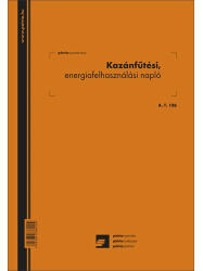  Kazánfűtési energiafelhasználási napló, 24 oldal+borító, A/4 (DE941) - cartridge