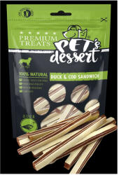 Pet's Desert Pet s Desert, Recompense pentru caini, Dog DuckCod Sandwich LSD-14, 80 g