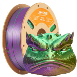 Eryone Silk PLA Triple Color selyemfényű arany, zöld és lila (gold & green & purple) háromszínű 3D nyomtató Filament 1.75mm, 1kg/tekercs