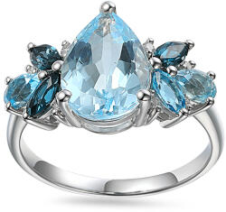 Heratis Forever Exkluzív topáz gyűrű 4, 48 ct Frost IZBR1246P