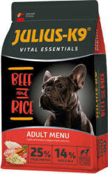 Julius-K9 Akciós JULIUS K-9 HighPremium 12kg+2kg ADULT Vital Essentials BEEF&Rice