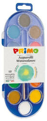 Primo Vízfesték PRIMO 30 mm ecsettel 12 színű (112A12SG) - papir-bolt