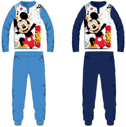  Disney Mickey egér pamut jersey gyerek pizsama - sötétkék - 98