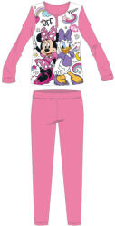  Disney Minnie egér hosszú vékony gyerek pizsama - pamut jersey pizsama - rózsaszín - 128